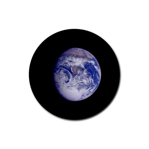 Earth from Space Rubber Round Coaster (4 pack) from UrbanLoad.com Front
