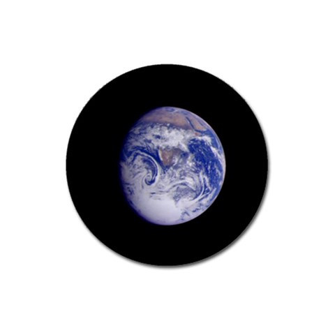 Earth from Space Magnet 3  (Round) from UrbanLoad.com Front
