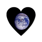 Earth from Space Magnet (Heart)