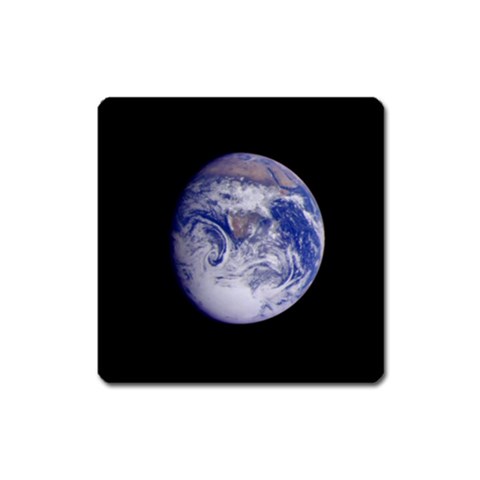 Earth from Space Magnet (Square) from UrbanLoad.com Front