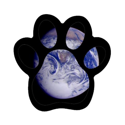 Earth from Space Magnet (Paw Print) from UrbanLoad.com Front