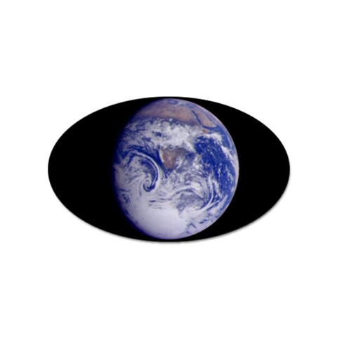 Earth from Space Sticker Oval (10 pack) from UrbanLoad.com Front
