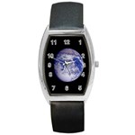 Earth from Space Barrel Style Metal Watch