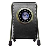 Earth from Space Pen Holder Desk Clock