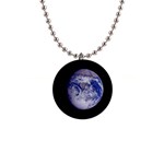 Earth from Space 1  Button Necklace