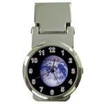 Earth from Space Money Clip Watch