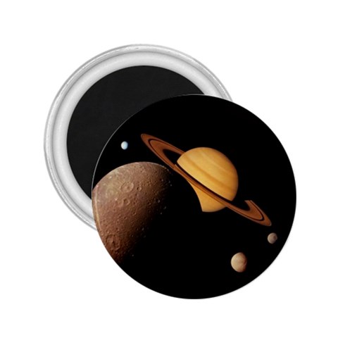 Saturn Enceladus 2.25  Magnet from UrbanLoad.com Front