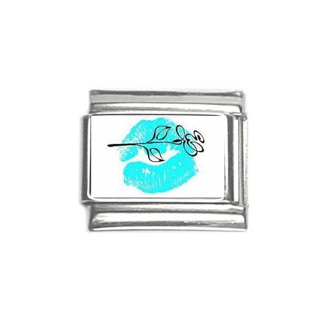 Blue lip decal Italian Charm (9mm) from UrbanLoad.com Front