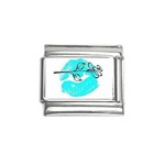 Blue lip decal Italian Charm (9mm)