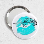 Blue lip decal 2.25  Handbag Mirror