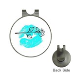 Blue lip decal Golf Ball Marker Hat Clip