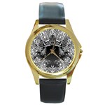 Cool Design1 Round Gold Metal Watch