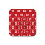 xmas0024 Rubber Square Coaster (4 pack)
