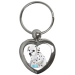 Dalmation Puppy Key Chain (Heart)