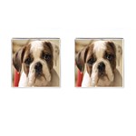 American Bulldog Puppy Cufflinks (Square)