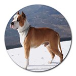 American Staffordshire Round Mousepad
