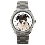 American Staffordshire Puppy Sport Metal Watch