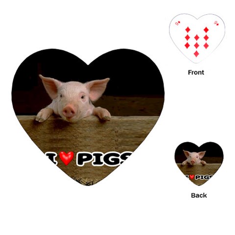 Design1062 Heart Playing Card from UrbanLoad.com Front