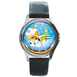 sxmas03 Round Metal Watch
