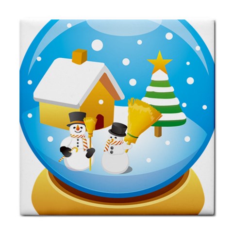 sxmas03 Tile Coaster from UrbanLoad.com Front