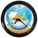 sxmas03 Wall Clock (Black)