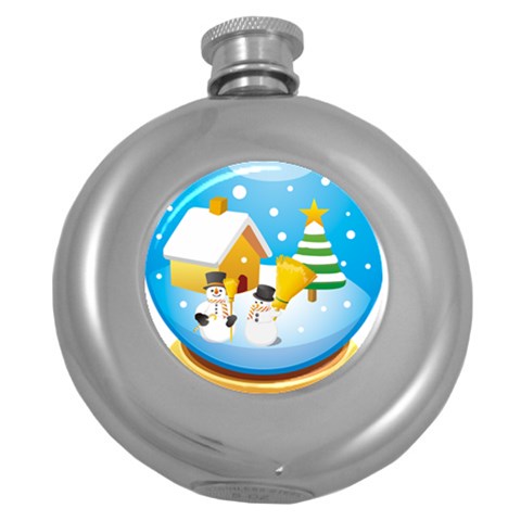 sxmas03 Hip Flask (5 oz) from UrbanLoad.com Front