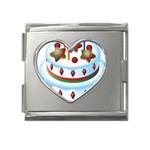 sxmas05 Mega Link Heart Italian Charm (18mm)