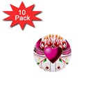 heart005 1  Mini Button (10 pack) 