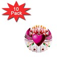 heart005 1  Mini Magnet (10 pack) 