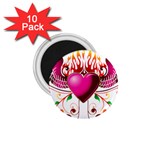 heart005 1.75  Magnet (10 pack) 