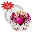 heart005 2.25  Button (100 pack)