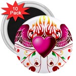heart005 3  Magnet (10 pack)