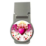 heart005 Money Clip (Round)