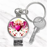 heart005 Nail Clippers Key Chain