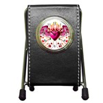 heart005 Pen Holder Desk Clock