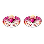heart005 Cufflinks (Oval)