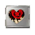 For You Rose Mega Link Heart Italian Charm (18mm)