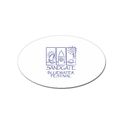 BWF logo Sticker Oval (10 pack) from UrbanLoad.com Front