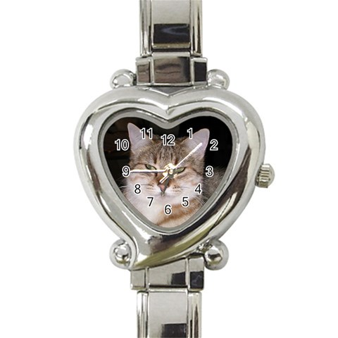 Cat Heart Italian Charm Watch from UrbanLoad.com Front