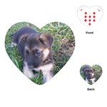 German Shepherd Puppy Playing Cards (Heart)
