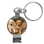 Labrador  Puppy 2 Nail Clippers Key Chain