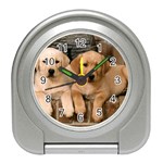 Labrador  Puppy 2 Travel Alarm Clock
