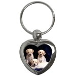Labrador-Puppy 3 Key Chain (Heart)