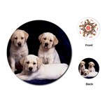 Labrador-Puppy 3 Playing Cards (Round)