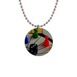 Board Game 1  Button Necklace