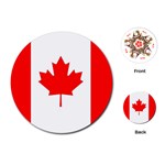CANADA FLAG National Canadian Gifts Round Playing Card