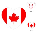 CANADA FLAG National Canadian Gifts Heart Playing Card
