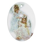 angels (600x600) Ornament (Oval)