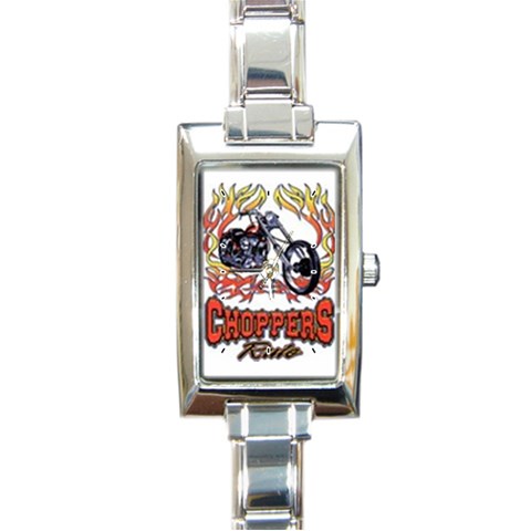 Choppers rule personalized gifts Rectangular Italian Charm Watch from UrbanLoad.com Front