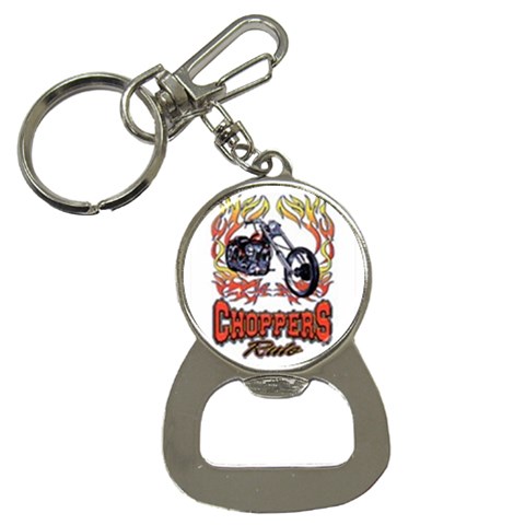 Choppers rule personalized gifts Bottle Opener Key Chain from UrbanLoad.com Front